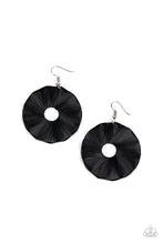 Load image into Gallery viewer, Fan the Breeze - Black  Earrings