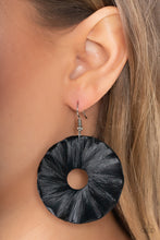 Load image into Gallery viewer, Fan the Breeze - Black  Earrings