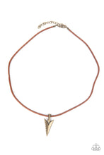 Load image into Gallery viewer, Pharaohs Arrow - Brass Necklace