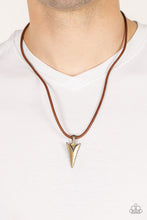 Load image into Gallery viewer, Pharaohs Arrow - Brass Necklace