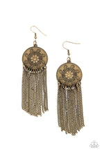 Load image into Gallery viewer, Fringe Control - Brass Earrings