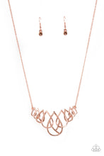 Load image into Gallery viewer, Thunderstruck Teardrops - Copper Necklace