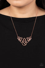 Load image into Gallery viewer, Thunderstruck Teardrops - Copper Necklace