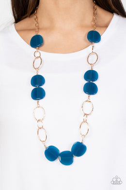 Posh Promenade - Blue Necklace