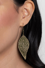 Load image into Gallery viewer, Leafy Luxury - Green Earrings