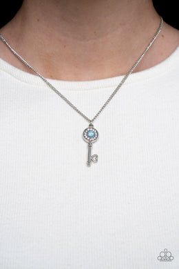 Prized Key Player - Blue Necklace