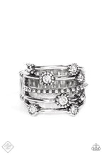 Load image into Gallery viewer, Rhinestone Studded Ritz - White Ring