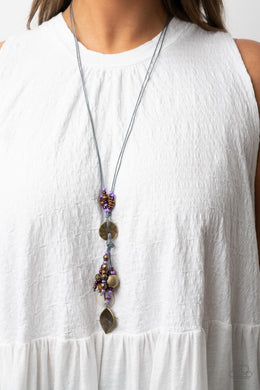 Knotted Keepsake - Purple Necklace