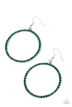 Load image into Gallery viewer, Head-Turning Halo - Green Earrings