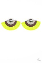 Load image into Gallery viewer, Fan the Flamboyance - Yellow Earrings