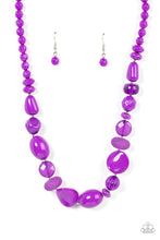 Load image into Gallery viewer, Tropical Tsunami - Purple Necklace