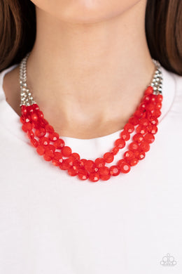 Pacific Picnic - Red Necklace