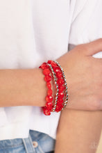 Load image into Gallery viewer, Seaside Siesta - Red Bracelet