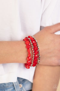 Seaside Siesta - Red Bracelet