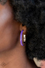 Load image into Gallery viewer, Groovy Glissando - Purple Earrings