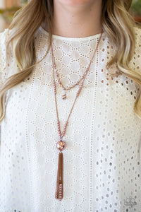 Abstract Elegance - Copper Necklace