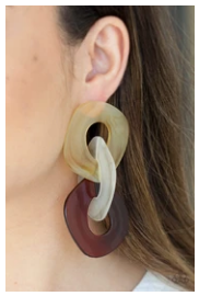 Boardroom Babe - Multi - Acrylic Earrings