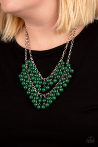 Bubbly Boardwalk - Green Necklace