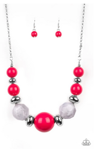 Daytime Drama Red Necklace