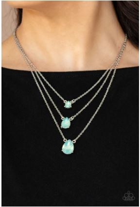 Dewy Drizzle - Green - Necklace