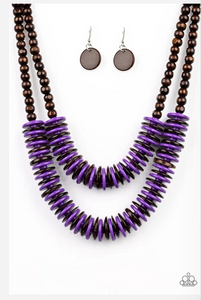 Dominican Disco Purple Necklace