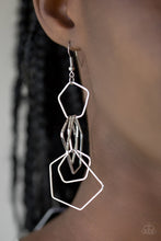 Load image into Gallery viewer, Five-Sided Fabulous - Silver Earrings