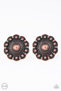 Foxy Flower Gardens - Copper Earrings