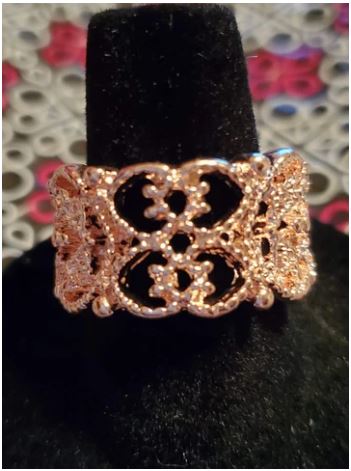 TELL ME HOW YOU REALLY FRILL - ROSE GOLD Ring