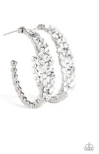 Load image into Gallery viewer, A Glitzy Conscience - White Earrings