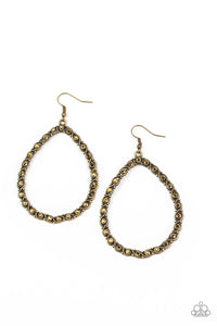 Galaxy Gardens - Brass Earrings