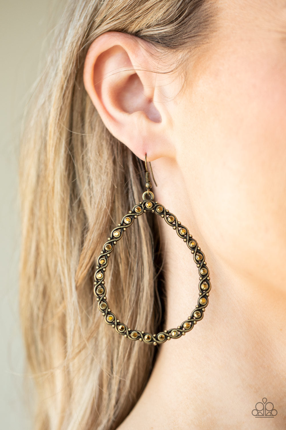 Galaxy Gardens - Brass Earrings
