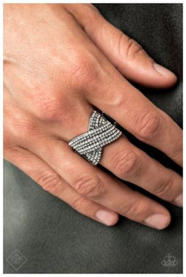 Girl Boss Glitter - Black Ring