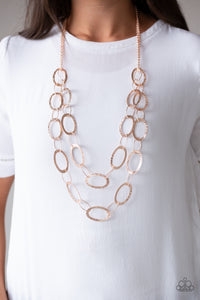 Glimmer Goals - Rose Gold Necklace