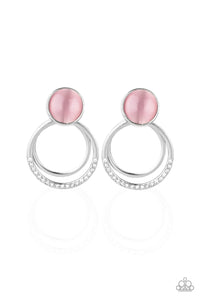 Glow Roll - Pink Earrings