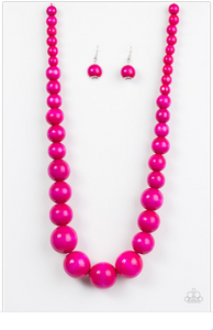 Effortlessly Everglades - Pink Necklace