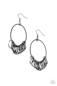 Halo Effect - Black Earrings