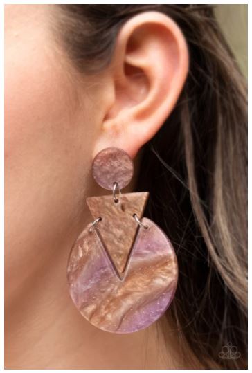 Head Under WATERCOLORS - Brown Earrings