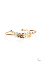 Load image into Gallery viewer, How do You Like This Feather – Gold Bracelet