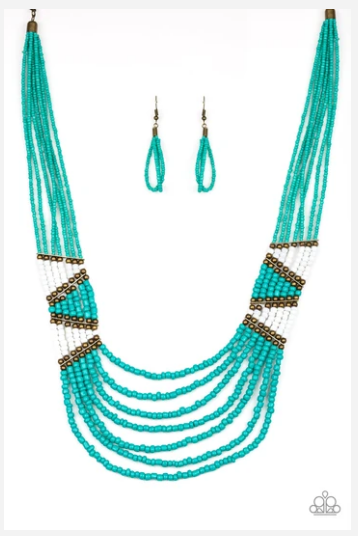 Kickin it Outback-blue Necklace