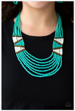 Load image into Gallery viewer, Kickin it Outback-blue Necklace