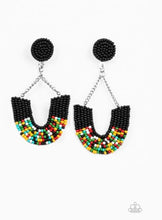 Load image into Gallery viewer, Make it RAINBOW - Black Post Earrings