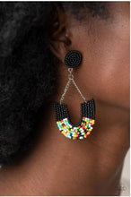 Load image into Gallery viewer, Make it RAINBOW - Black Post Earrings