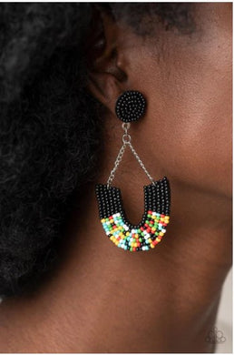 Make it RAINBOW - Black Post Earrings