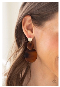 Miami Mariner-Brown Earrings