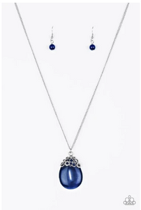 NIGHTCAP AND GOWN - BLUE NECKLACE