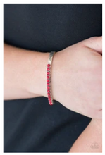 Load image into Gallery viewer, New Age Traveler - Red Beads - Silver Cuff Bracelet