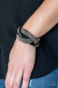 Nice Girls Finish Last - Black Bracelet