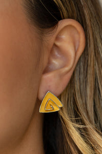On Blast - Yellow Earrings **Pre-Order**