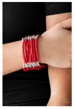Load image into Gallery viewer, Outback Odyssey - Red Seed Beads - Bracelet