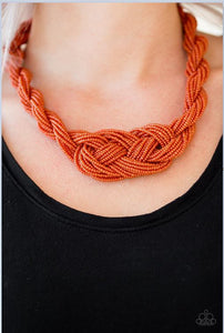 A Standing Ovation - Orange Necklace